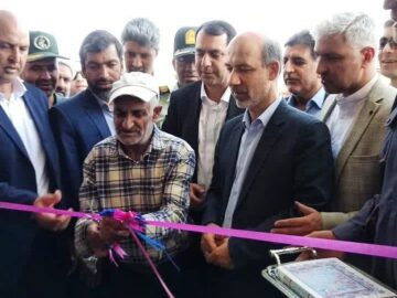 حضور وزیر محترم نیرو، همکاران و مدیران استانی در شهرستان خرمبید